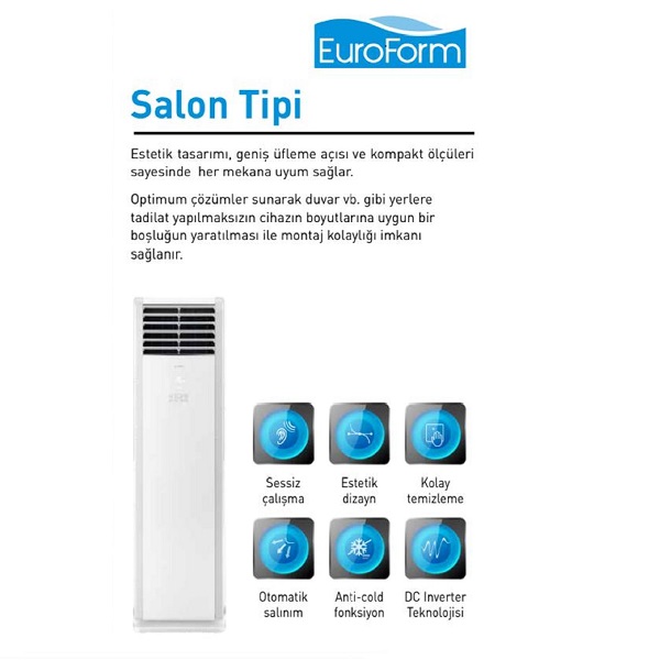 EuroForm EF2FS481 48000 Btu Salon Tipi Klima